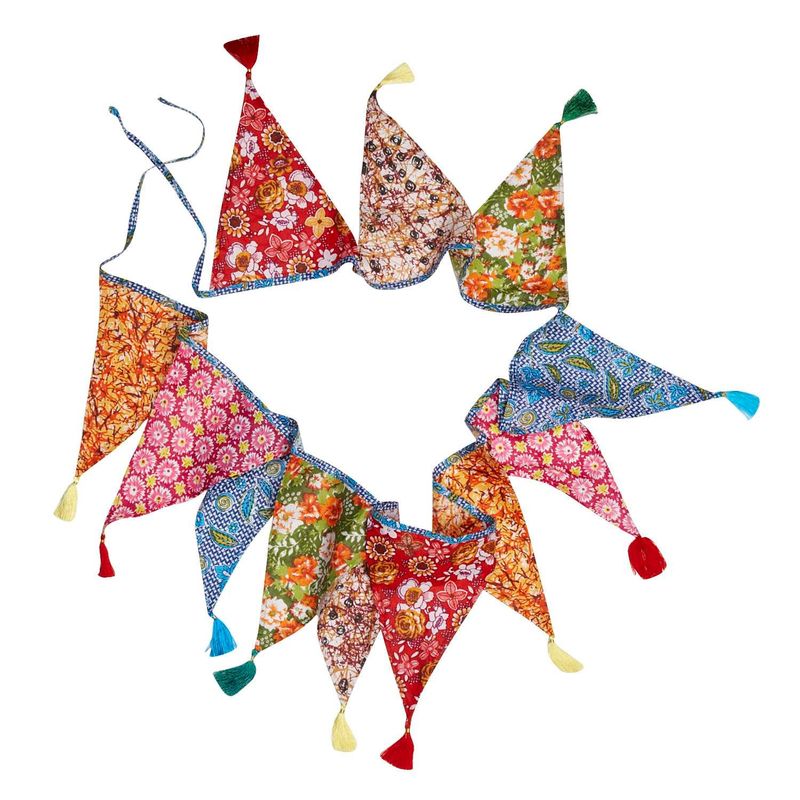 Upcycled Pennant Garland