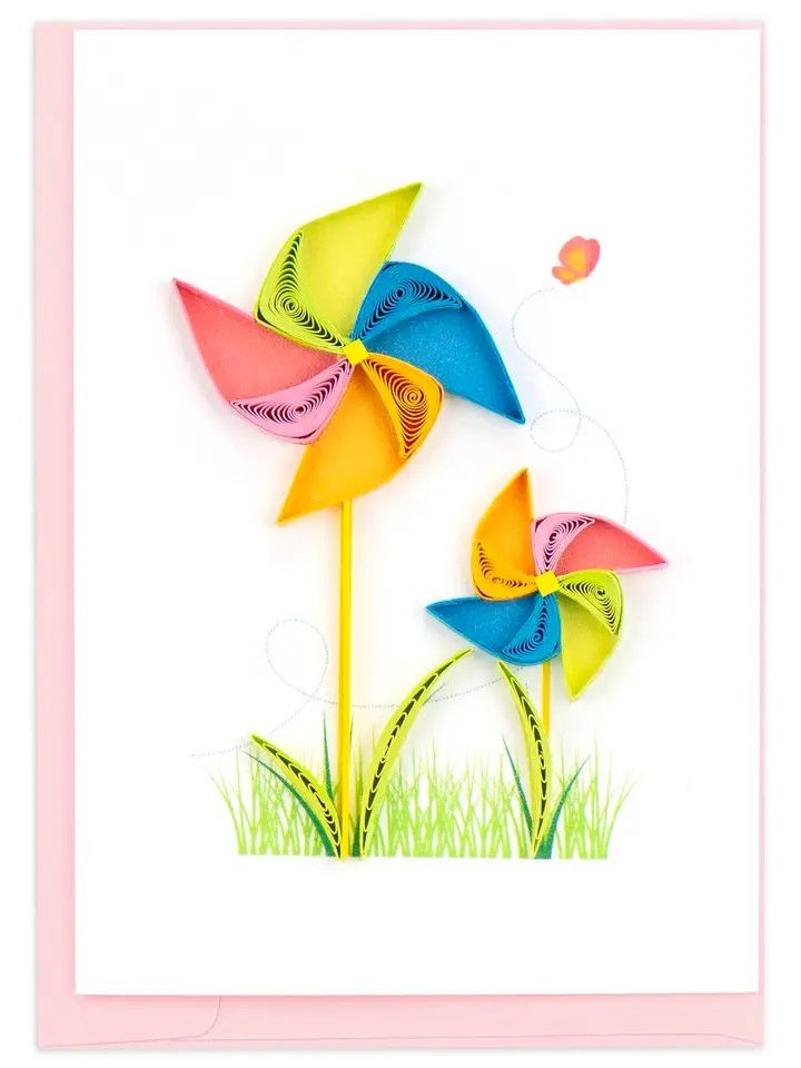 Pinwheels Quilled Gift Enclosure Card