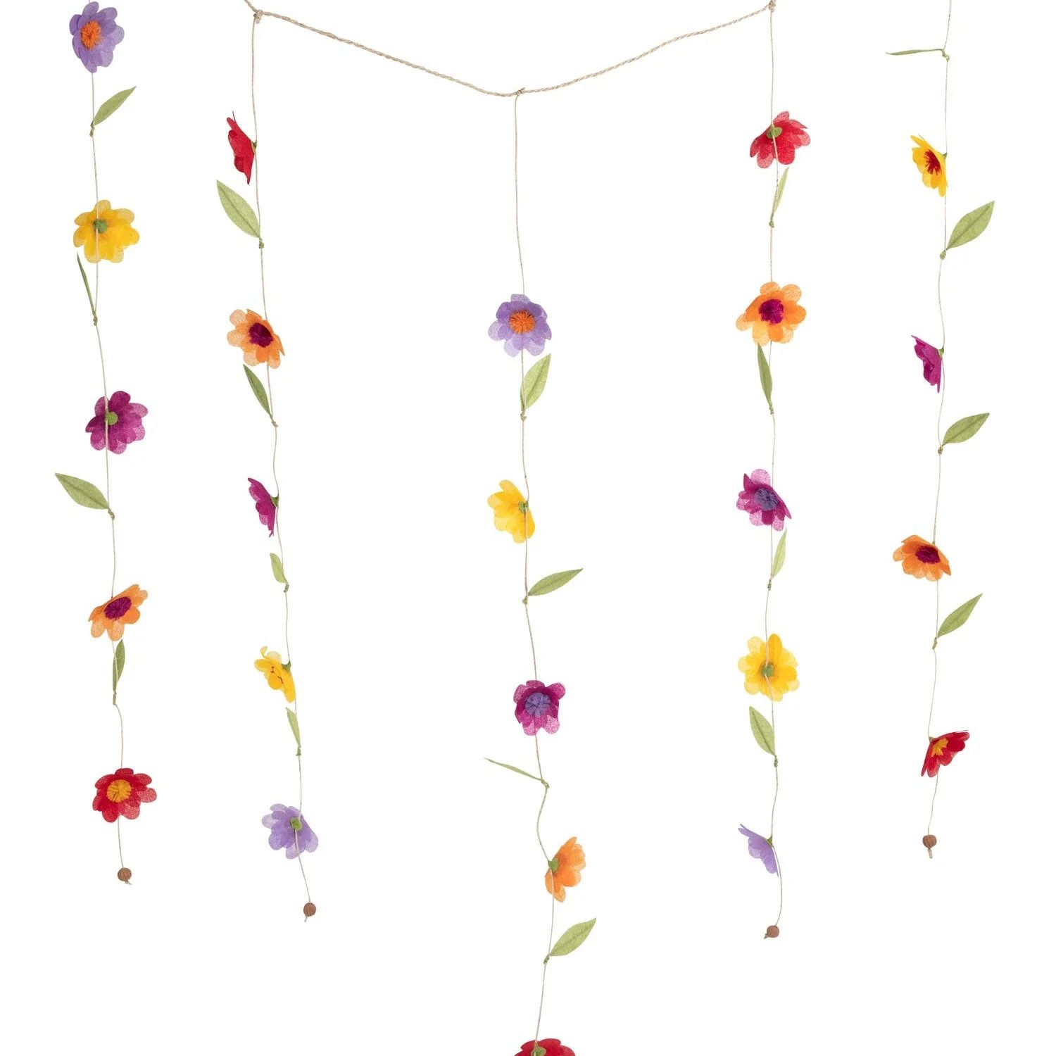 Silk Paper Floral Valance