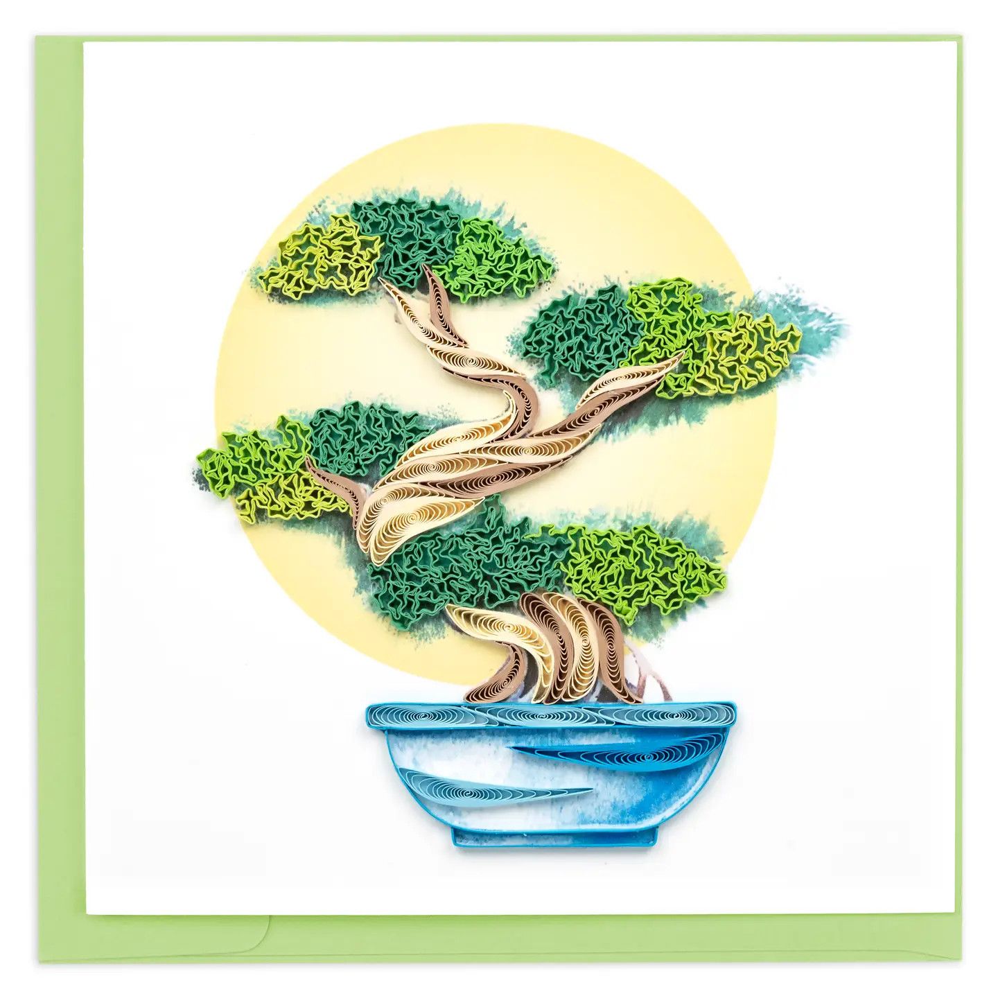 Bonsai Tree Quilled Card