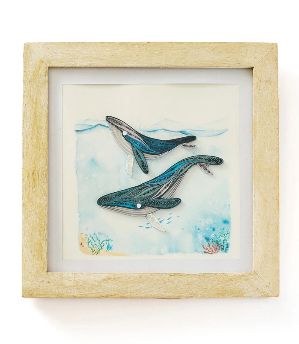 White Rub Mango Wood Quilling Card Frame 6x6