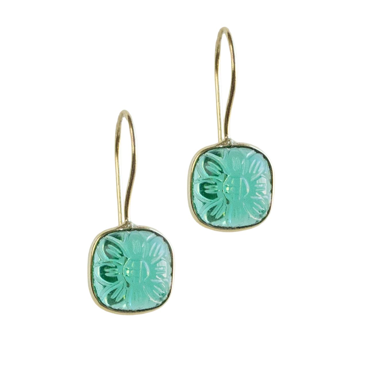 Apatite Daisy Earrings