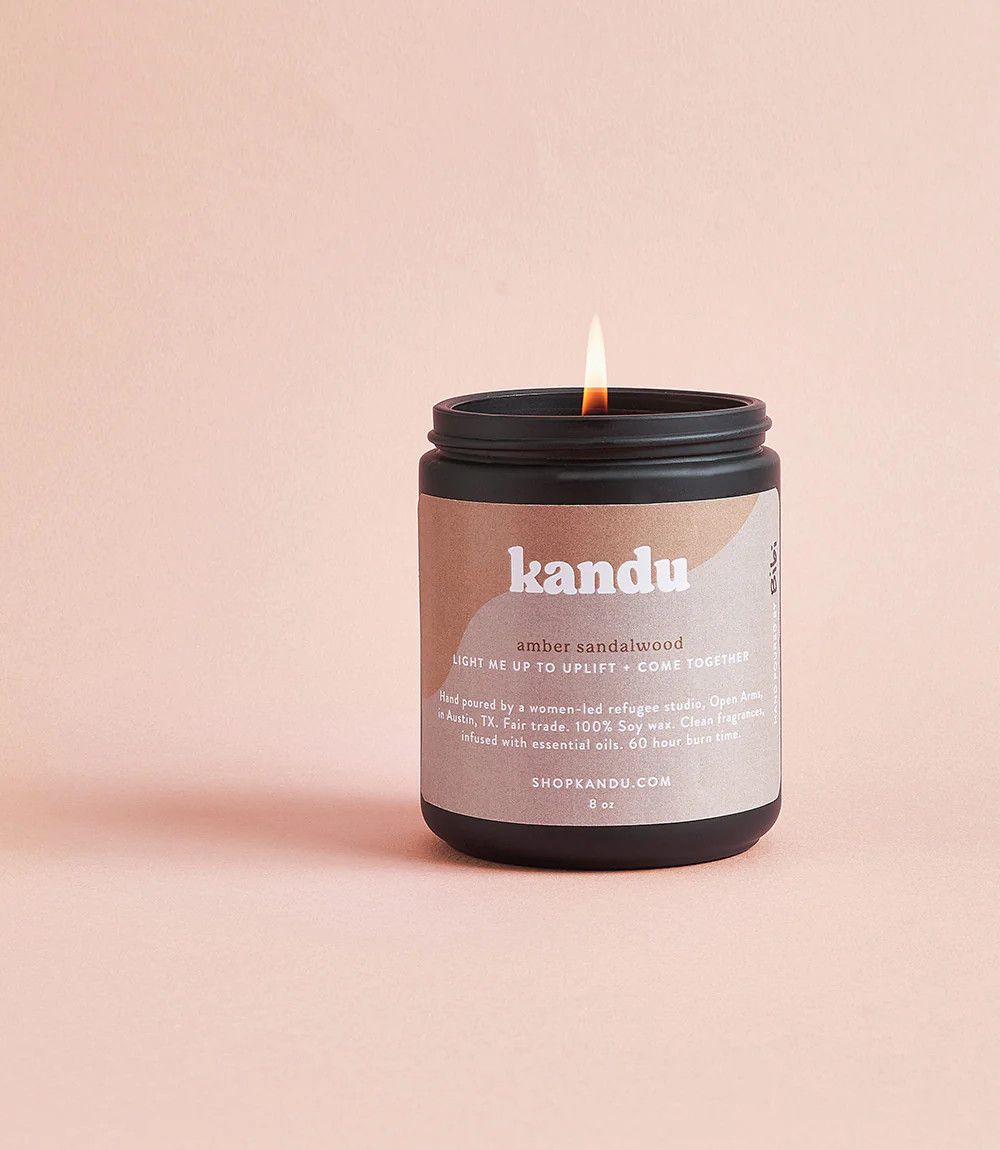 Amber Sandalwood 8oz Jar Candle