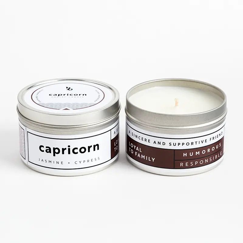 Capricorn Zodiac Candle Jasmine + Cypress