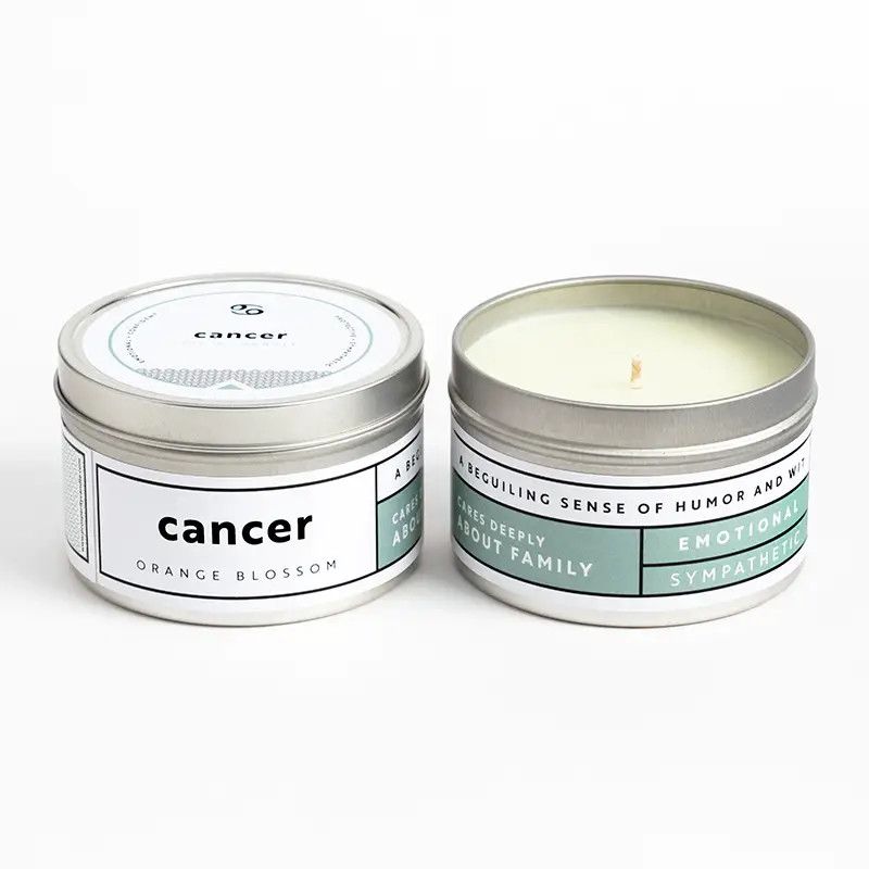 Cancer Zodiac Candle Orange Blossom