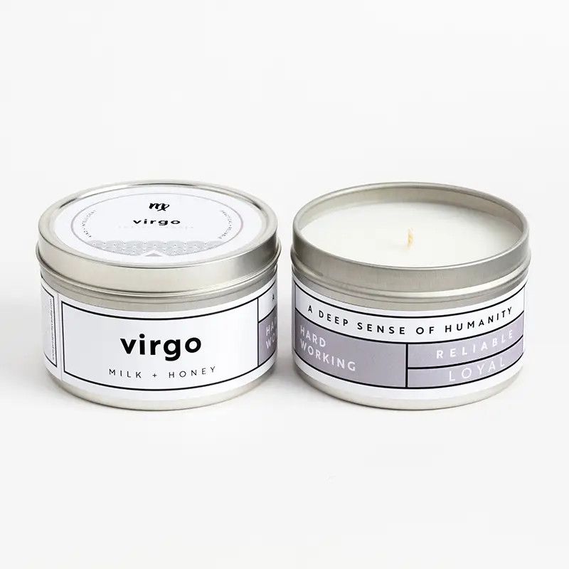 Virgo Zodiac Candle Milk + Honey