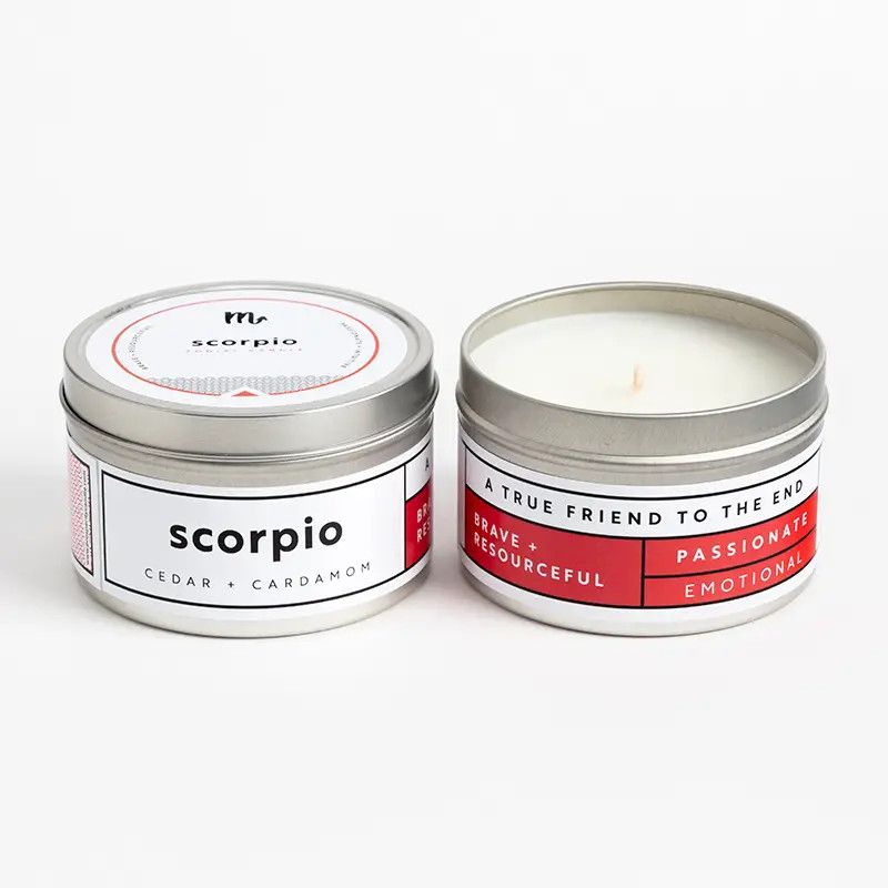 Scorpio Zodiac Candle Cedar + Cardamom