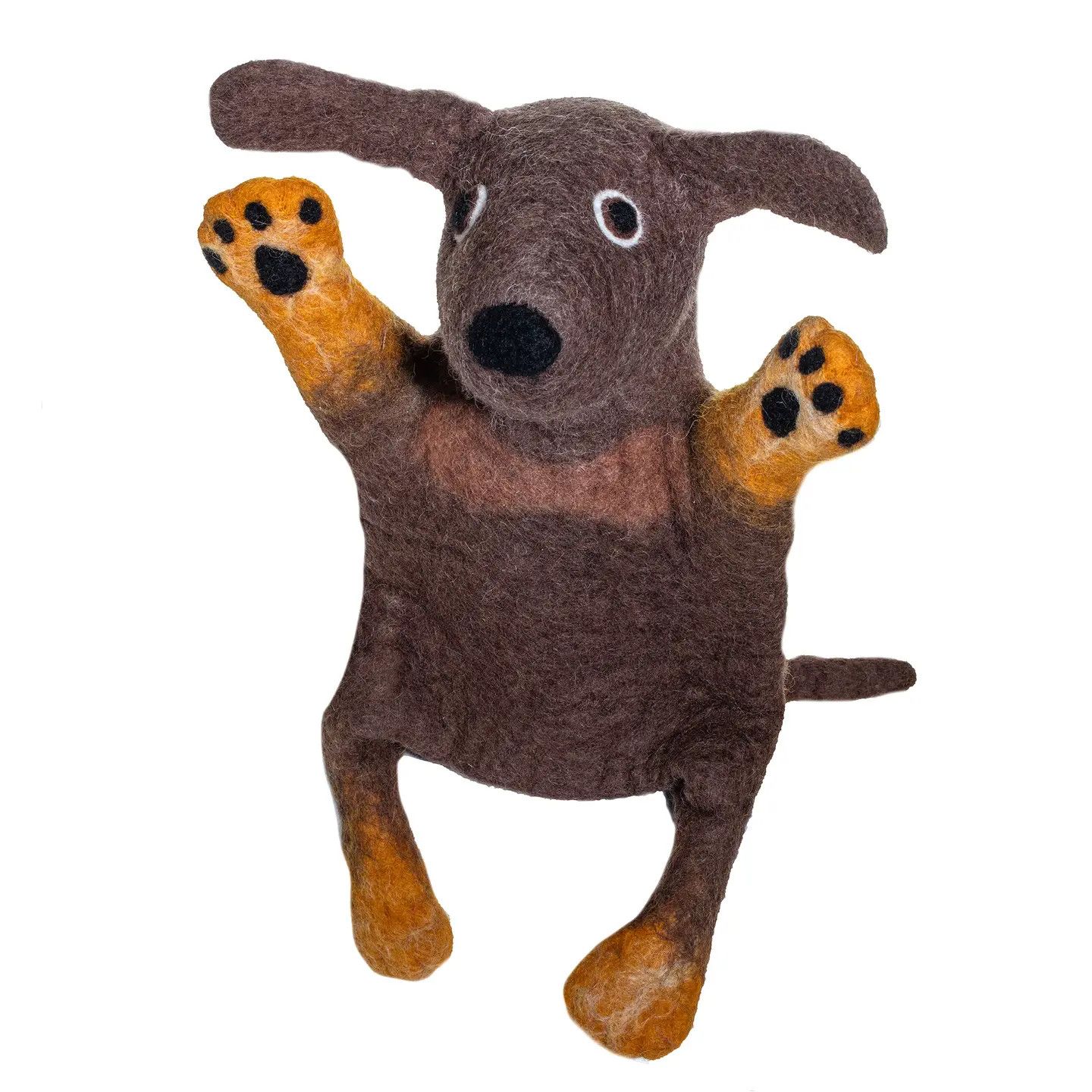 Dog Felted Hand Puppet