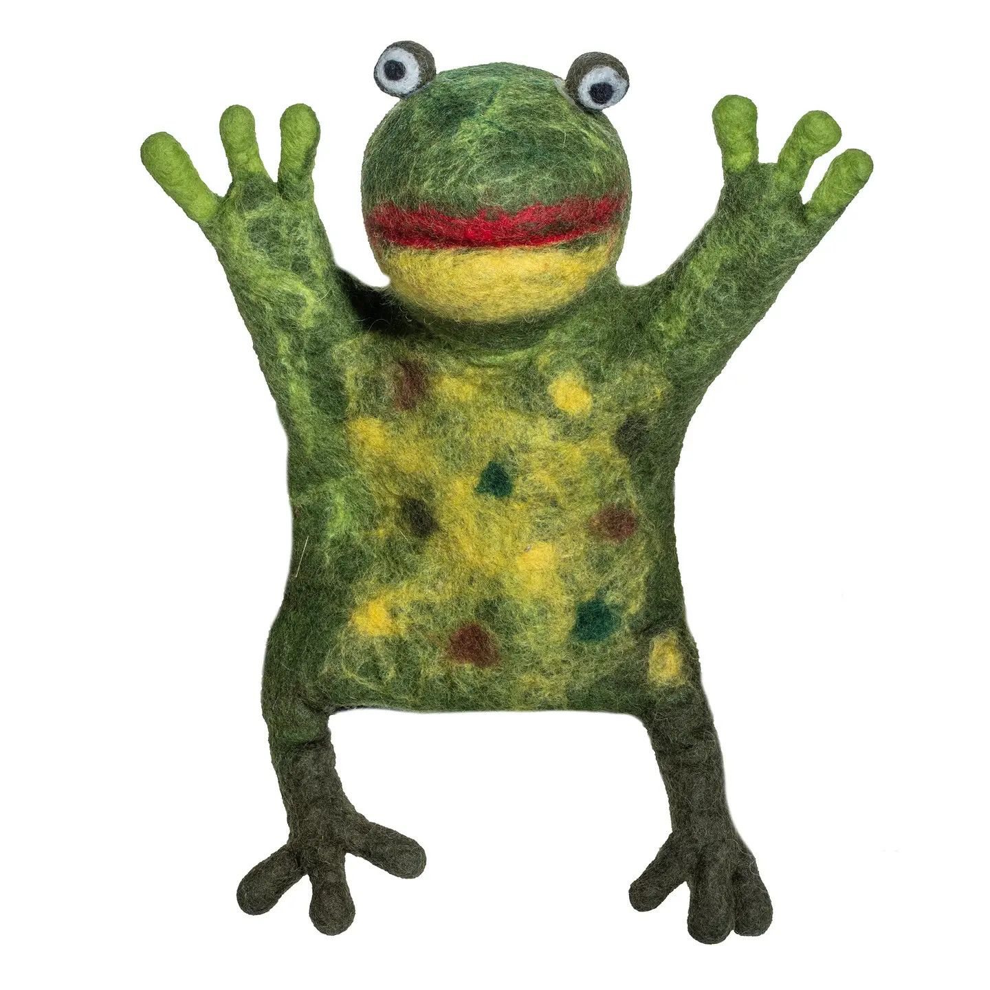 Frog Felted Hand Puppet