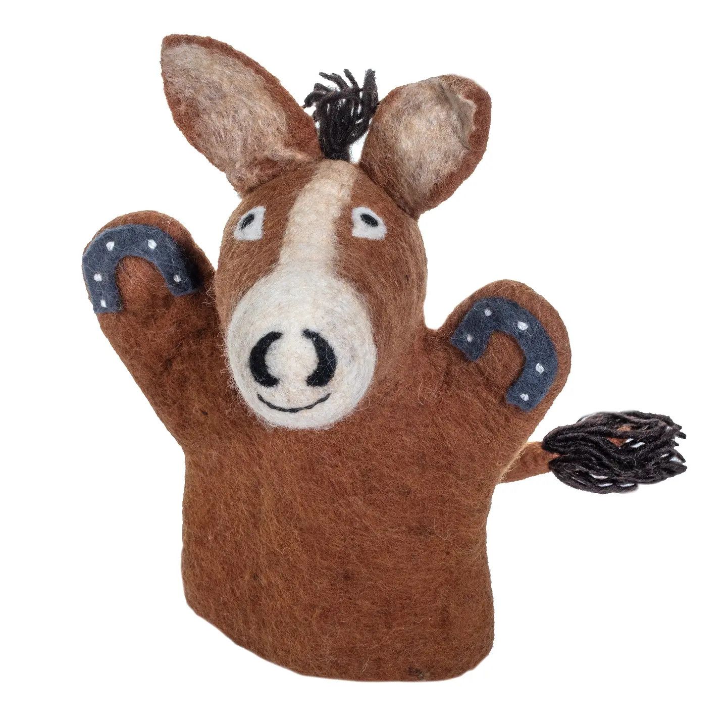 Horse Felted Hand Puppet