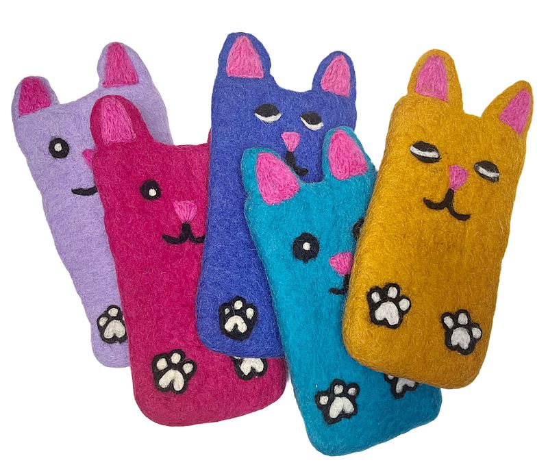 Felted Cat Eyeglass Holder