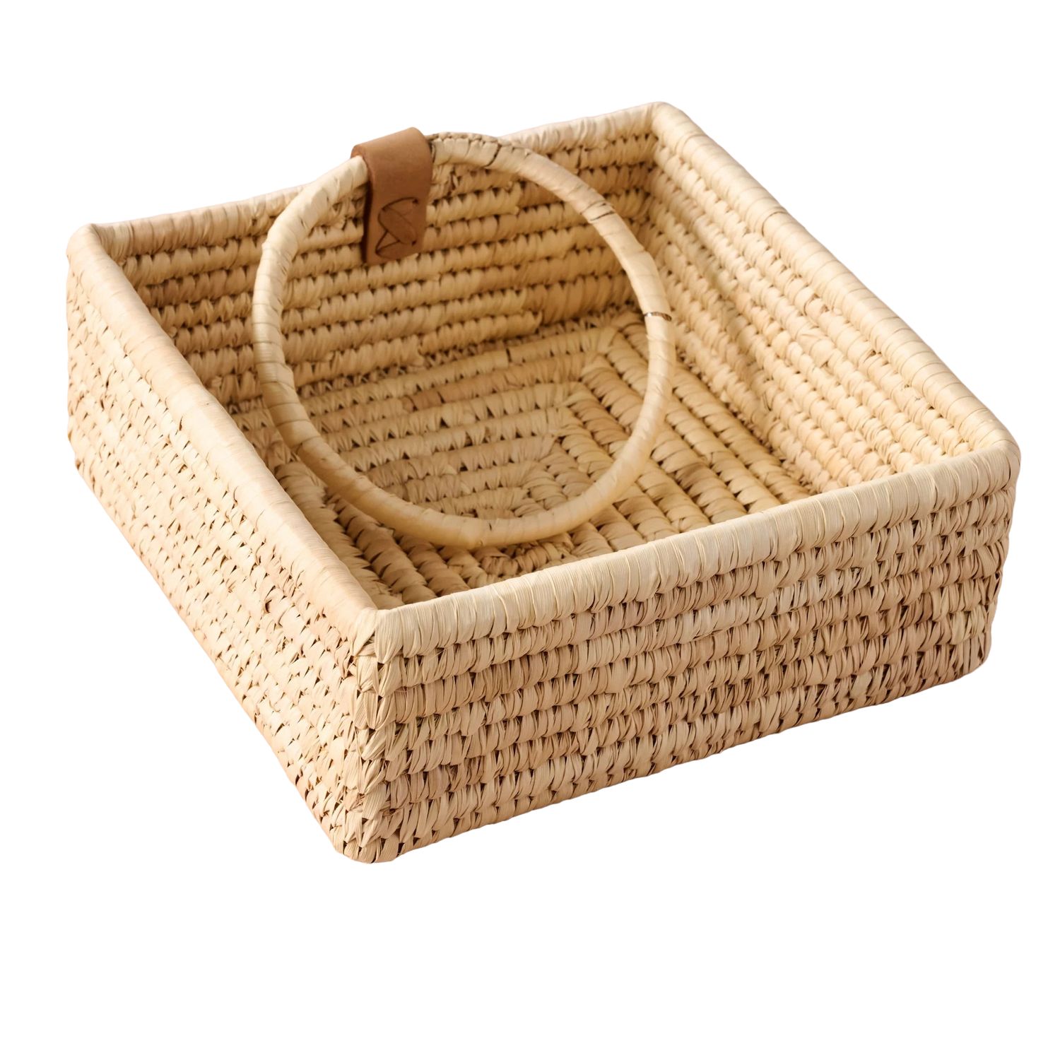 Palm Leaf Napkin Basket