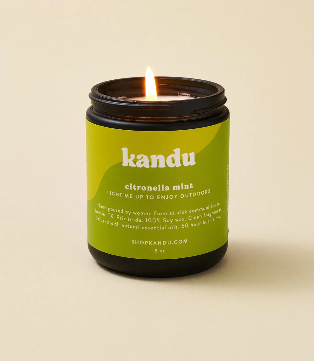 Citronella Mint 8oz Jar Candle