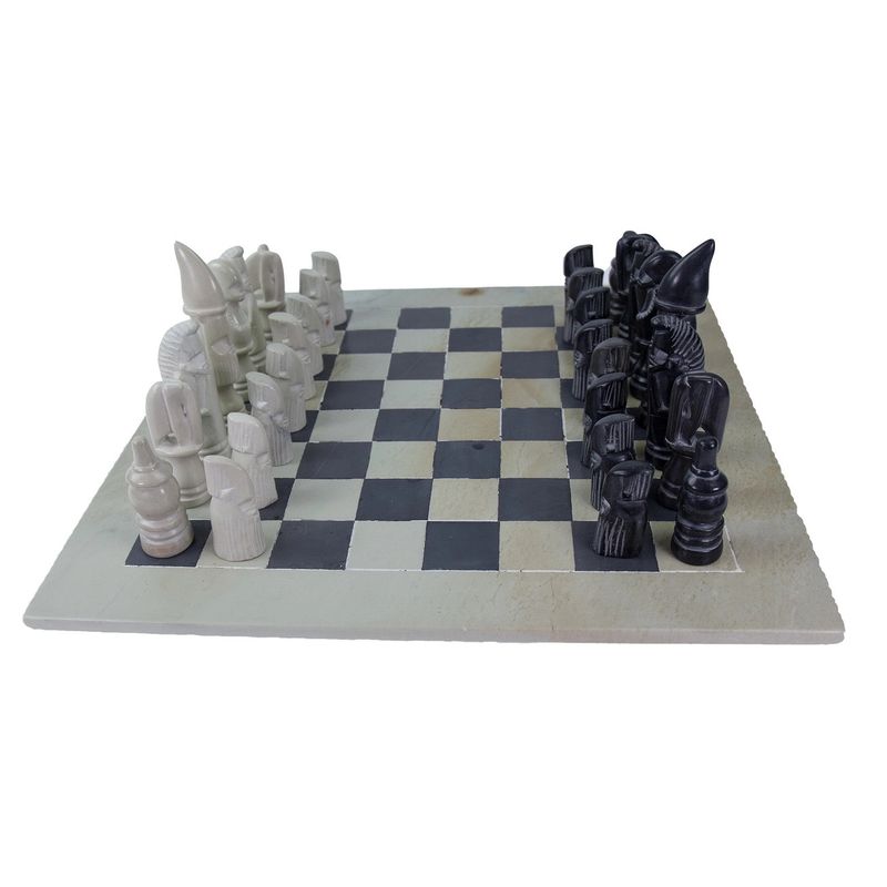 Maasai Tribal Soapstone Chess Set