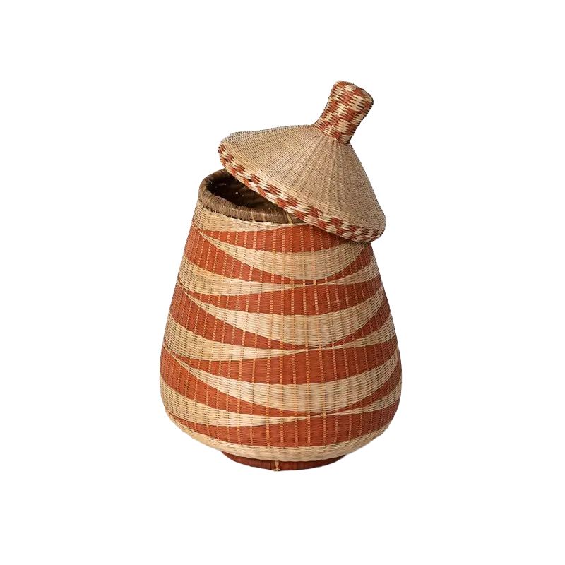 Teardrop Basket Rust &amp; Natural