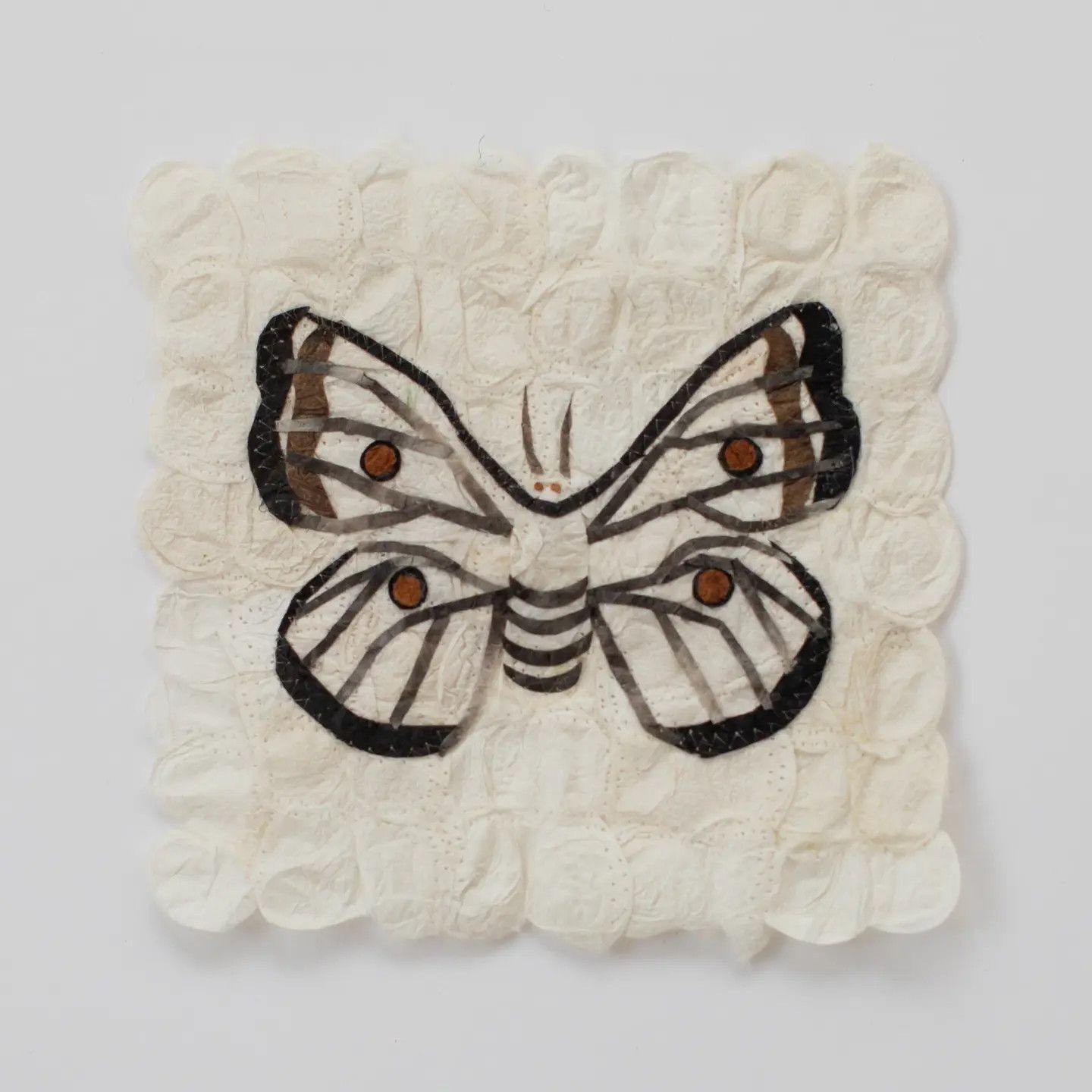 Ceranchia Apollina Moth Wild Silk Wall Hanging