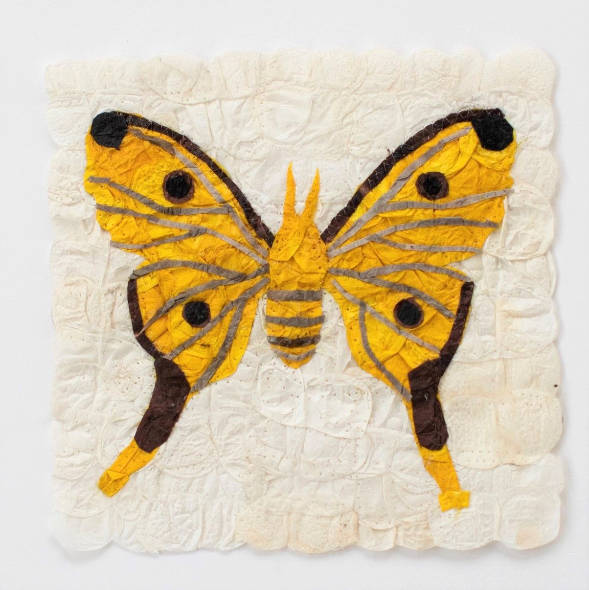 Argema Mittrei Moth Wild Silk Wall Hanging