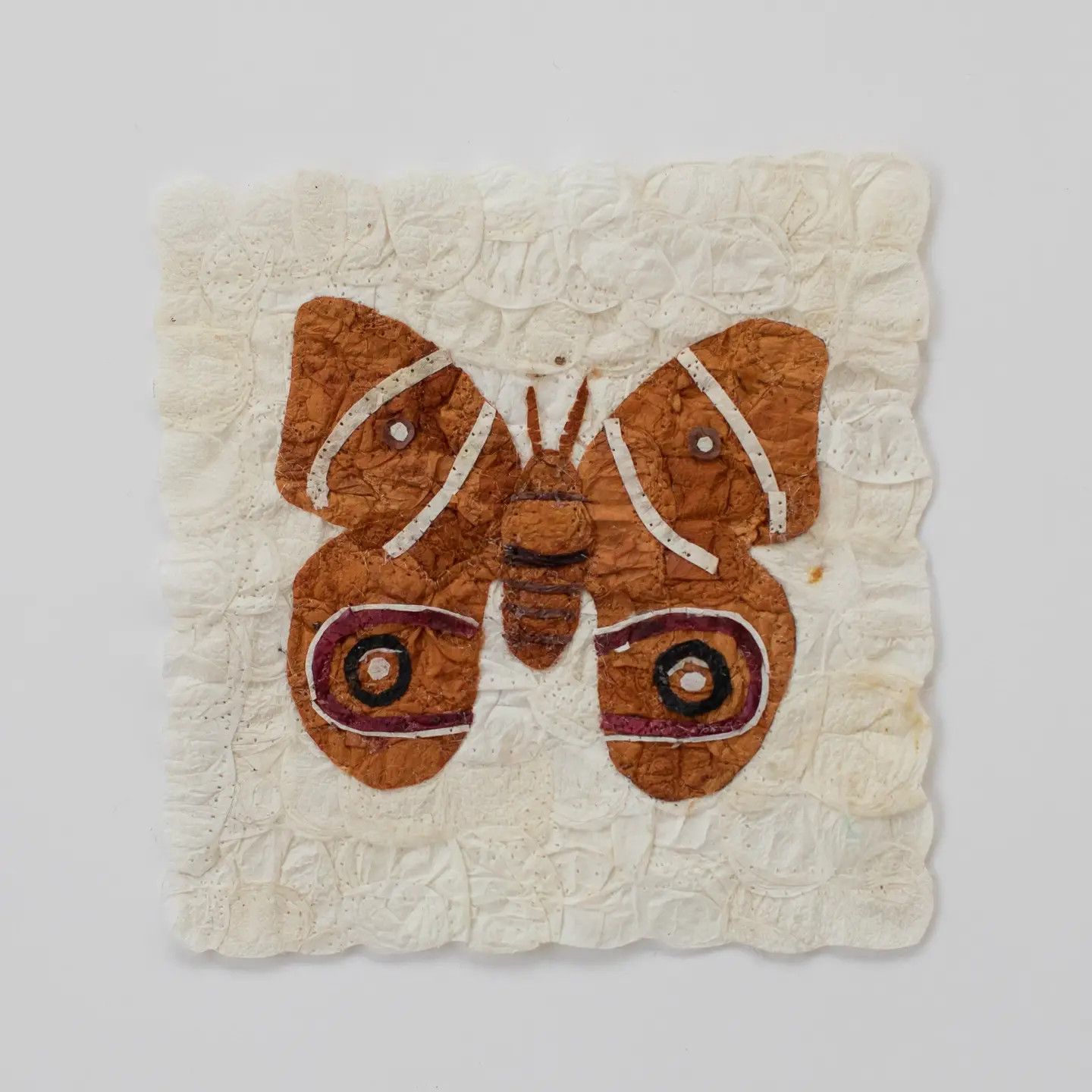 Antherina Suraka Moth Wild Silk Wall Hanging