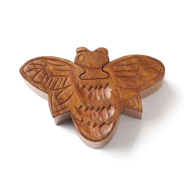 Sheesham Wood Bee Puzzle Box