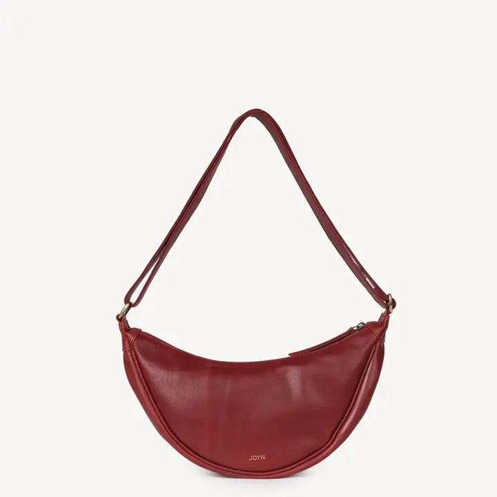 Moon Sling Bag Cherry Leather