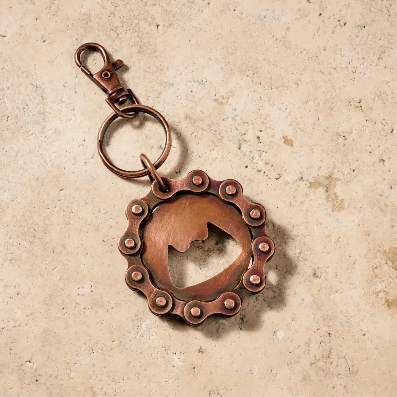 Bike Chain Bottle Opener Keychain
