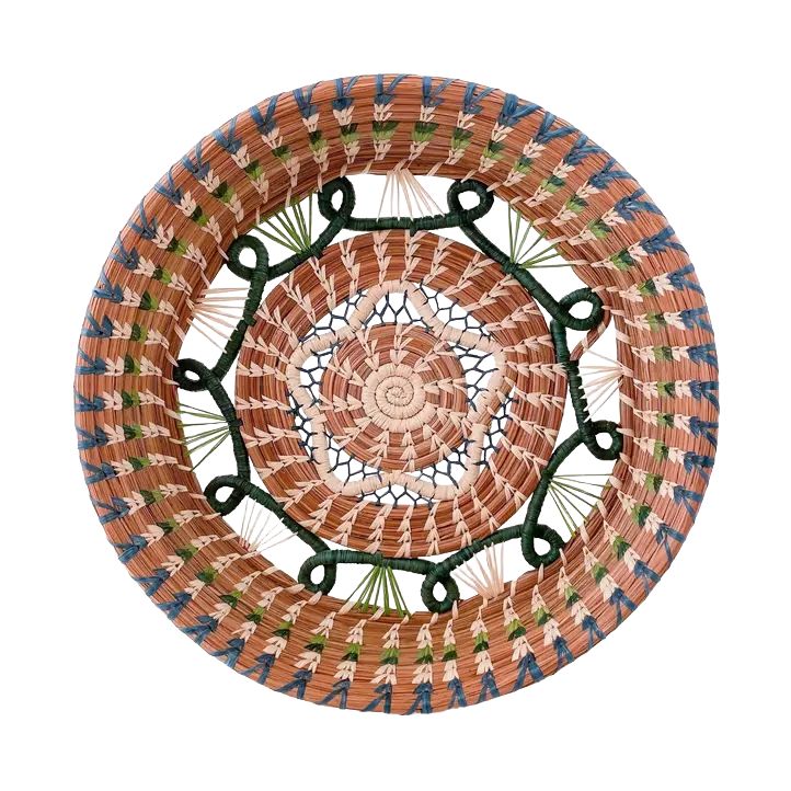 Cristina Pine Needle Basket - Green