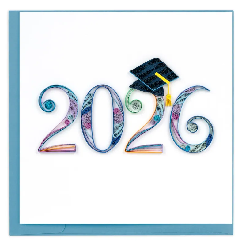 2026 Grad Quilled Card