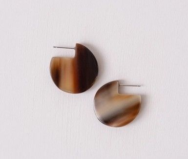 Omwezi Horn Post Earrings