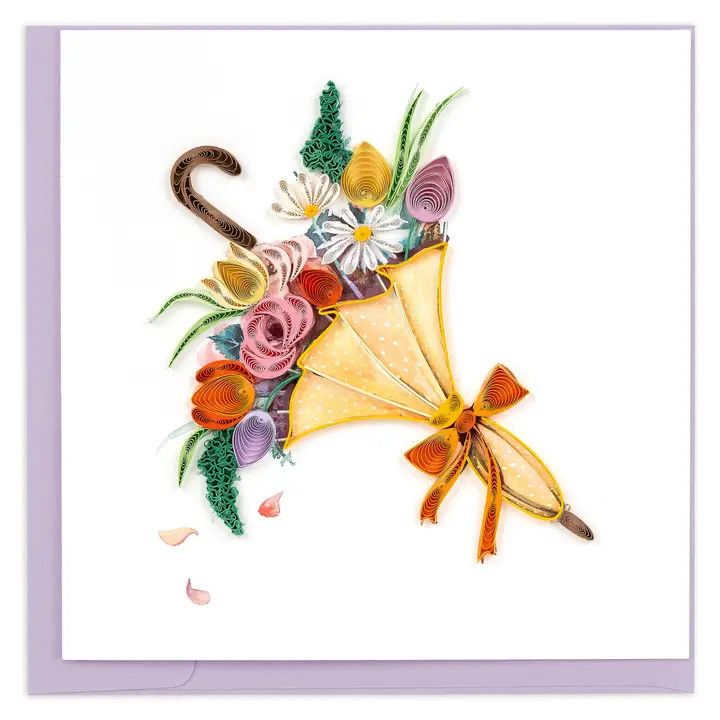 April Showers Quilled Card