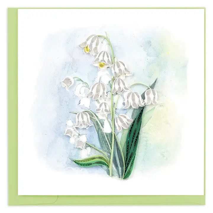 Lily of the Valley Quilled Card