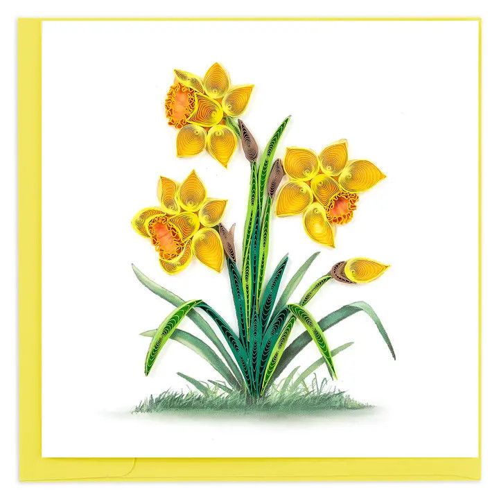 Daffodils Quilled Card