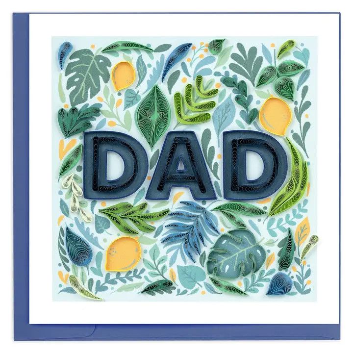 Botanical Dad Quilled Card