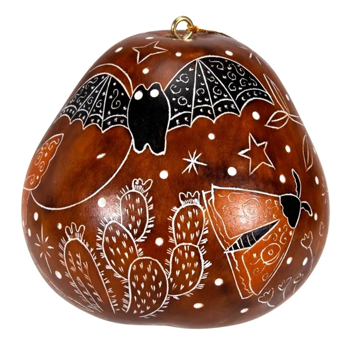 Gourd Night Pollinators Ornament