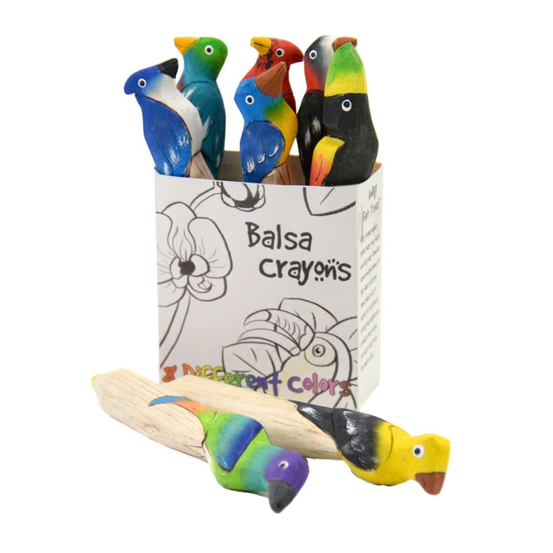 Balsa Wood Crayons Birds