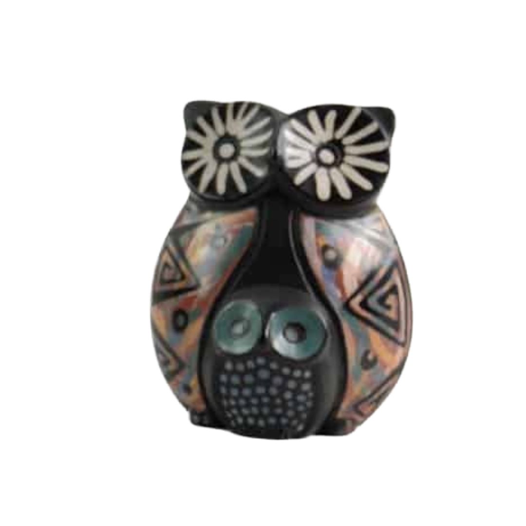 Ceramic Chulucanas Owl Mom