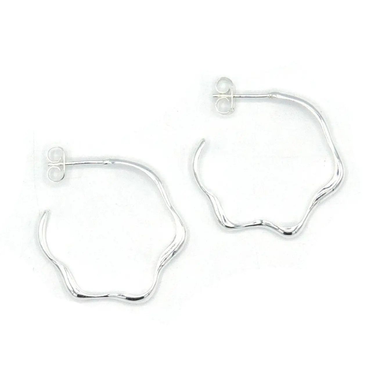 Wave 1" Hoop Earrings