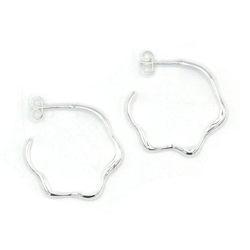 Wave 1" Hoop Earrings