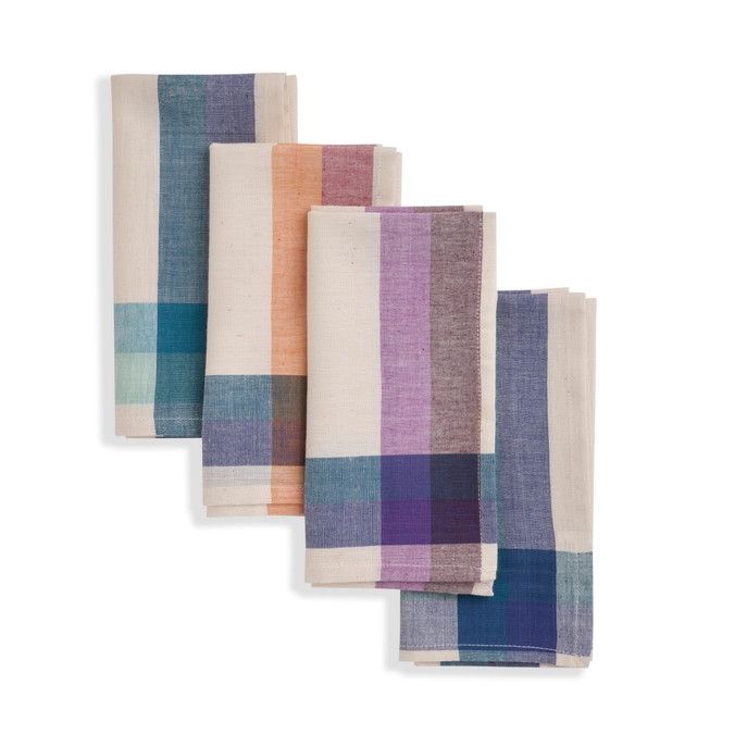 Handwoven Cotton Napkin Set of Four - Clove