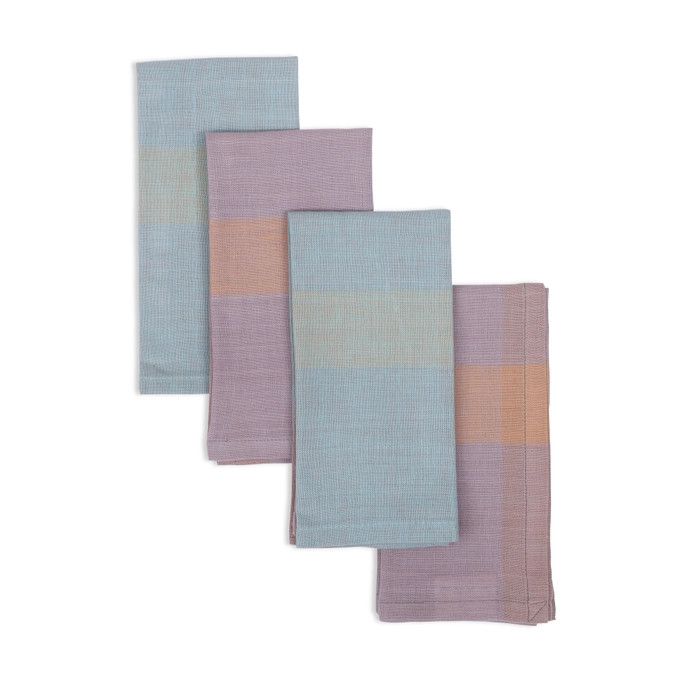 Handwoven Cotton Napkin Set of Four - Cupcake