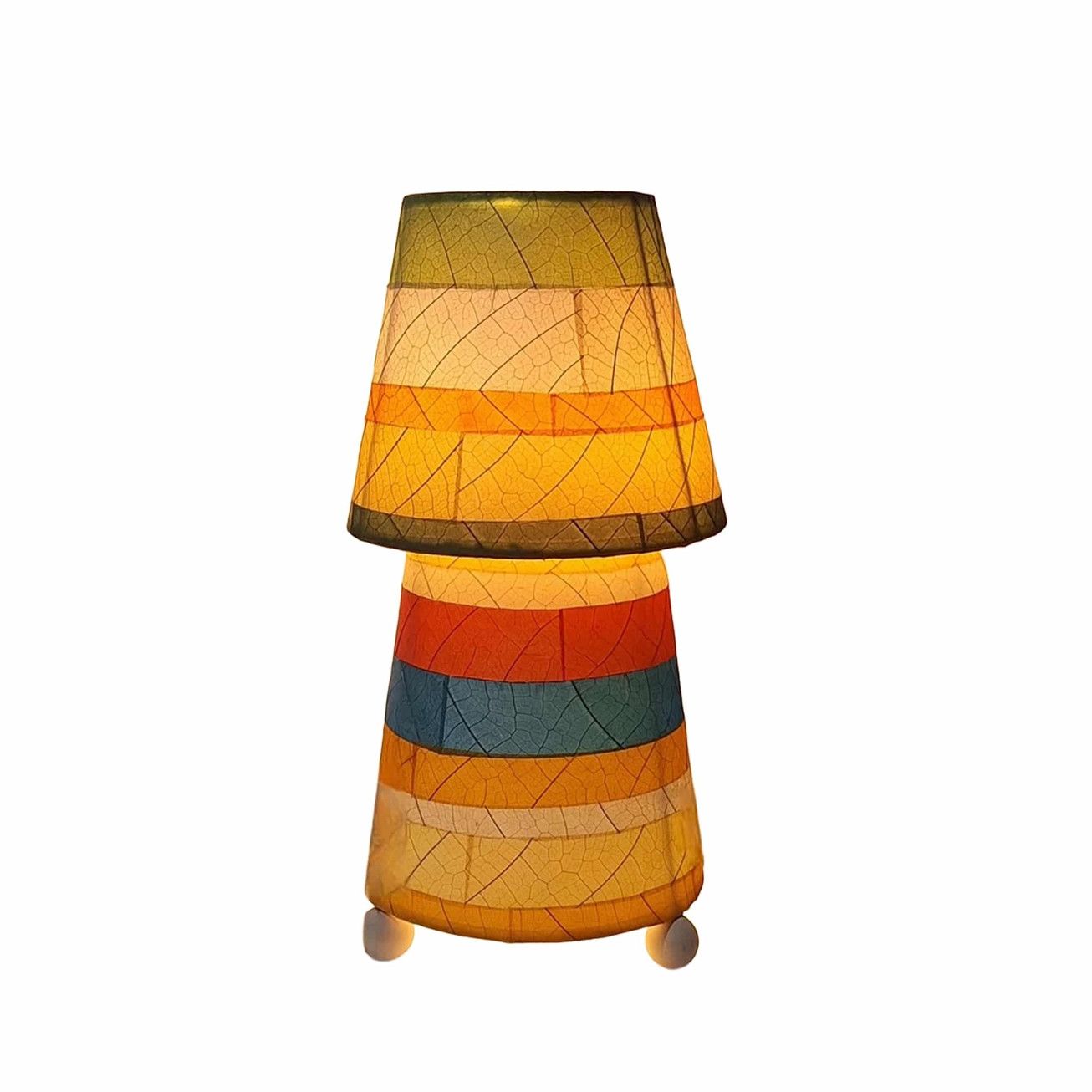 Tapered Table Lamp - Multi Stripe