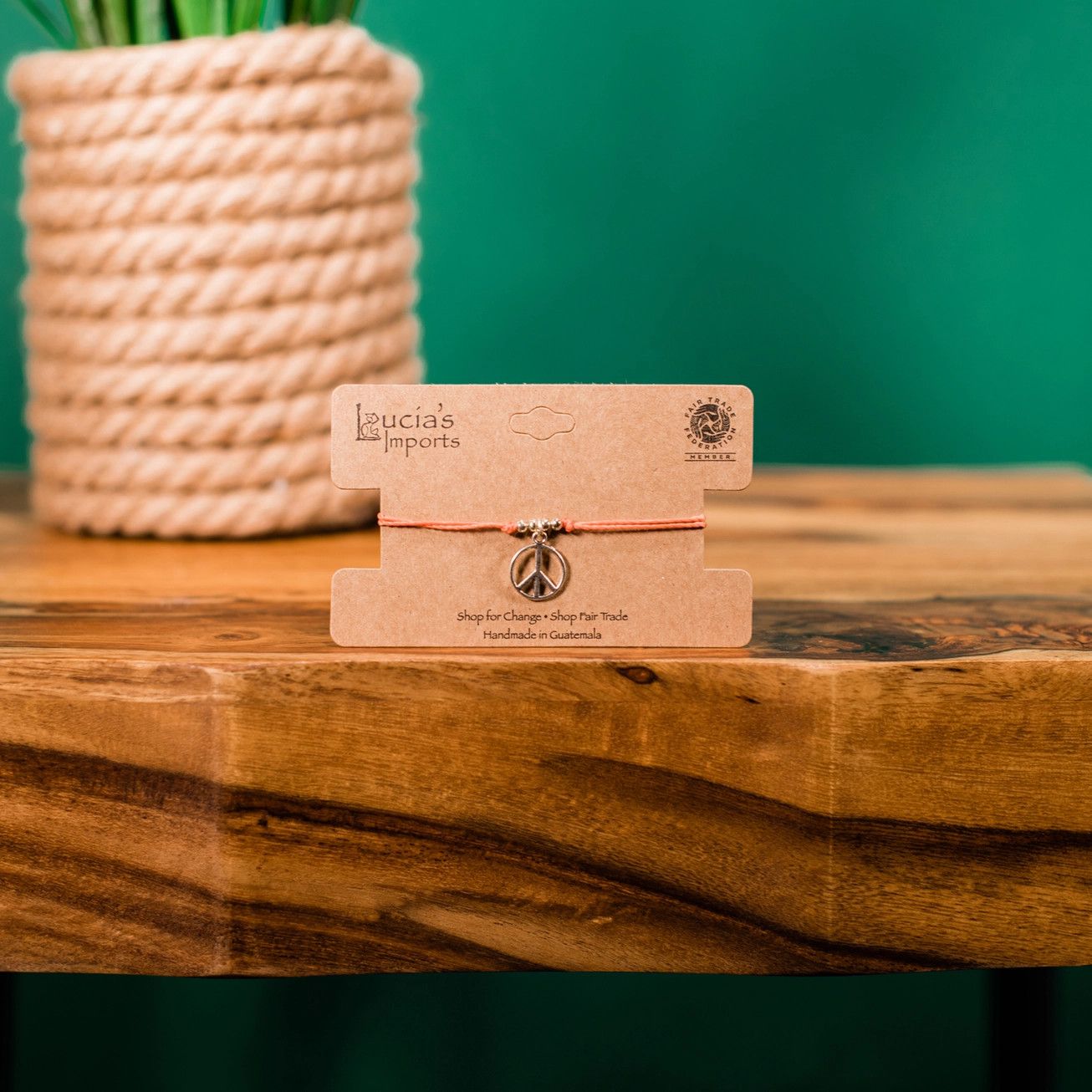 Peace Charm Bracelet