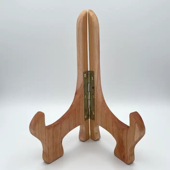 Hand Carved Wooden Basket Stand