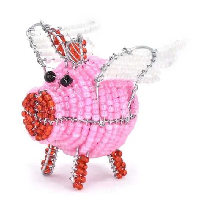 Patmore's Beaded Flying Pig