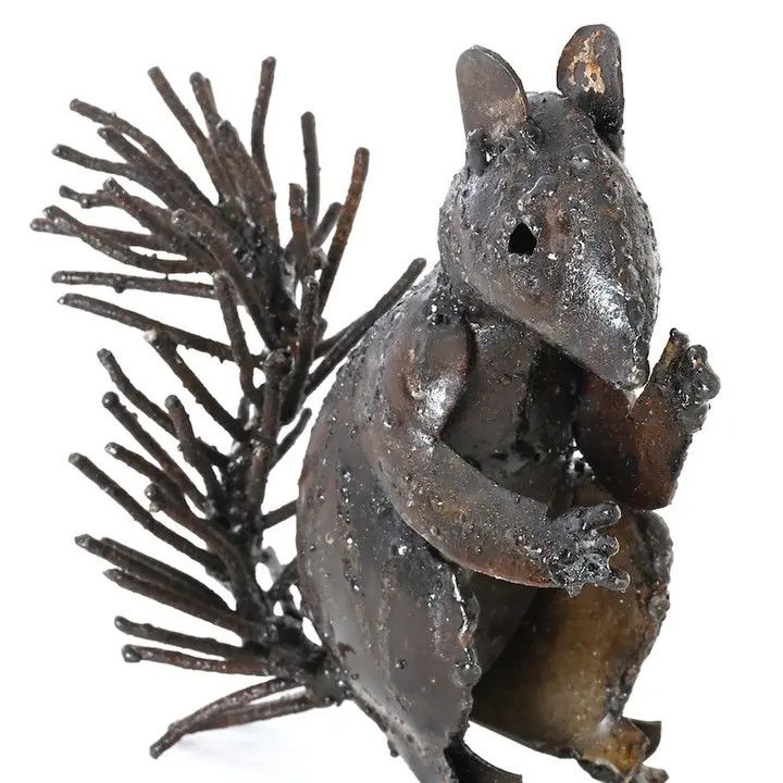 Recycled Metal Squirrel