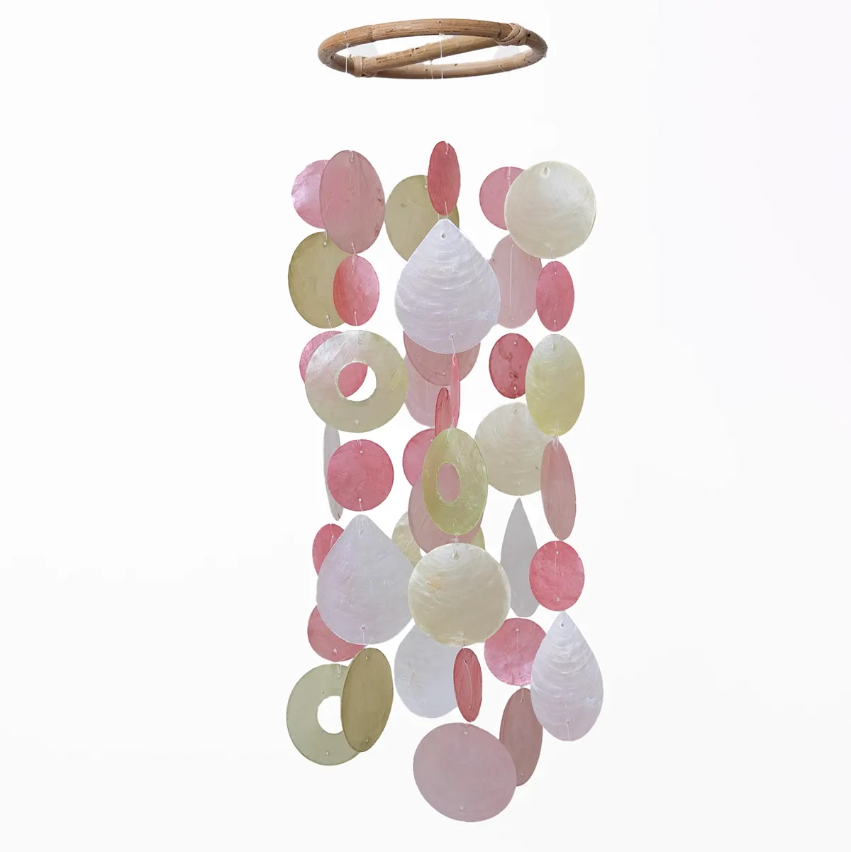 Capiz Round Chime Celestial