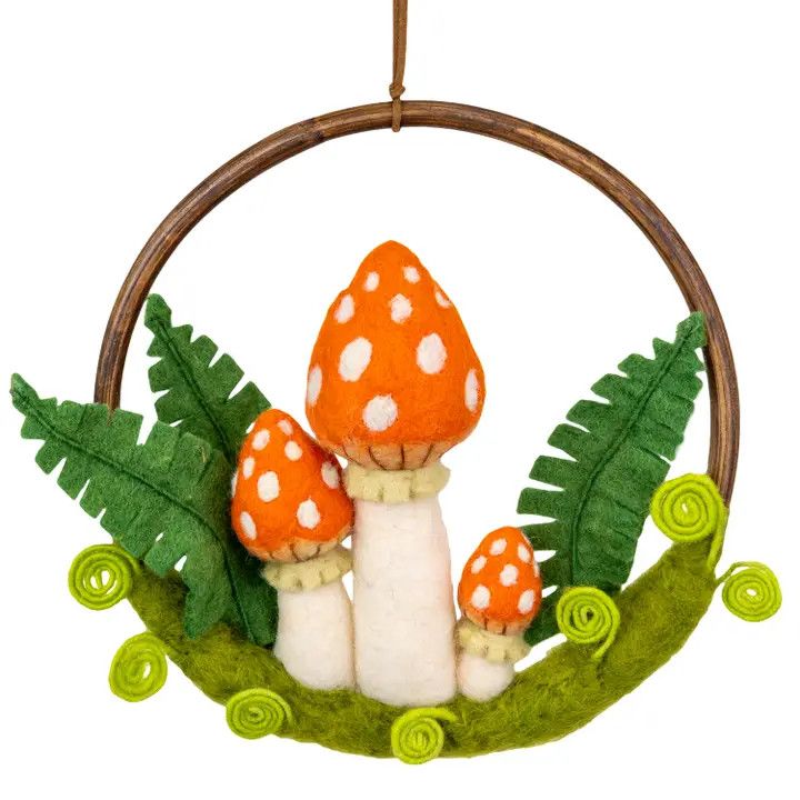 Orange Bonnet Forest Hanging Ring