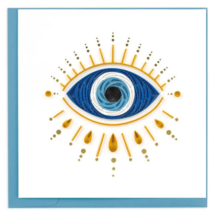 Evil Eye Quilled Card