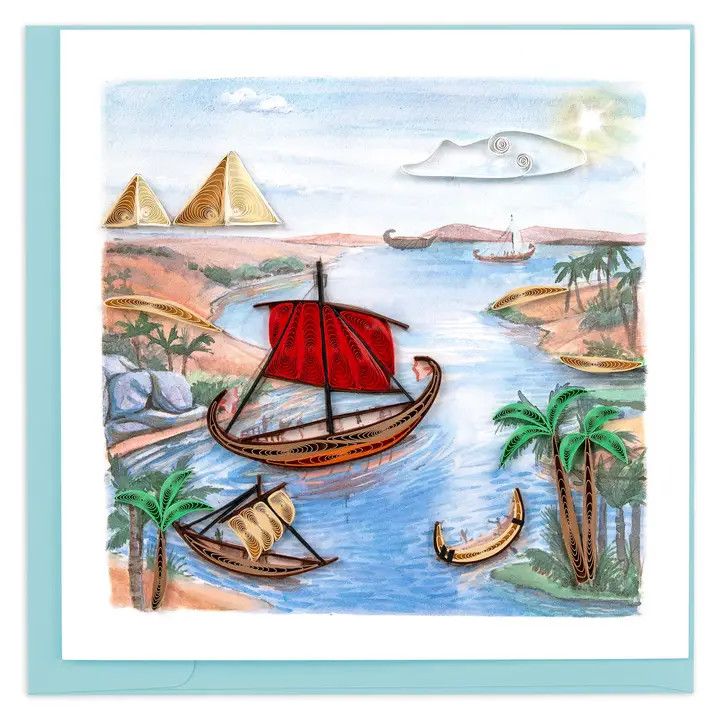The River Nile Quilled Card