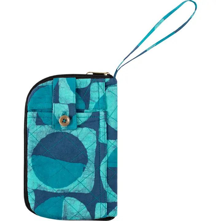 Batik Travel Wallet Mod Circles