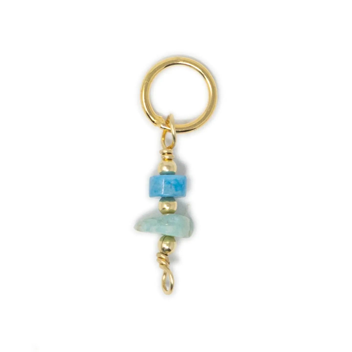 Amazonite and Apatite Charm